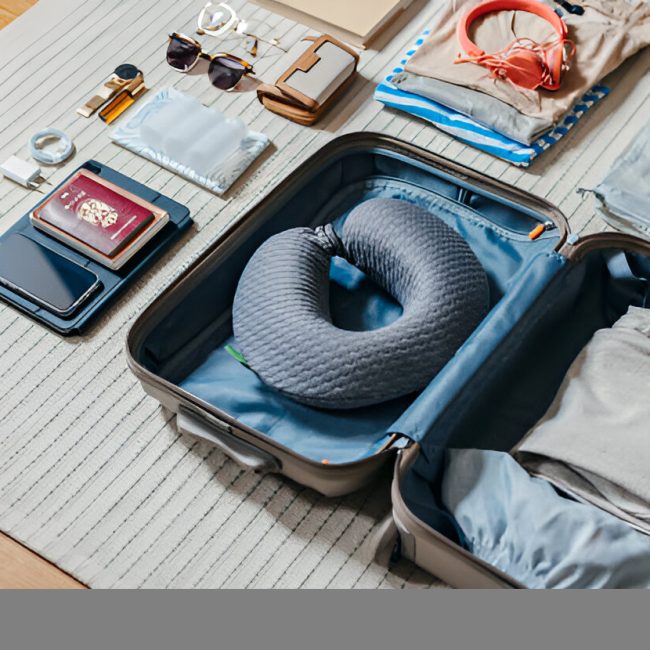 Essential items for the Arbaeen pilgrimage including shoes, clothing, and health kit